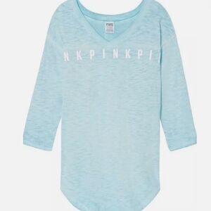 Victoria's Secret PINK Light Blue Tee